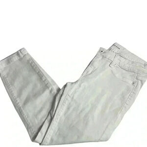 Lila Ryan Women's White Skinny Jeans Size 28 Mid Rise